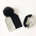 Conjunto de algodão para crianças com chapéu e cachecol 9