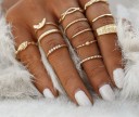 Conjunto de anéis de senhora - 12 pcs 1