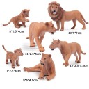 Conjunto de animais família leão 6 pcs 2