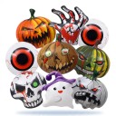 Conjunto de balões insufláveis de Halloween 8 pcs 25 x 24 cm Balões de folha Abóbora Caveira Olho Mão e espírito Decoração e adorno de Halloween 6