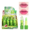 Conjunto de bálsamos hidratantes para lábios com aloe vera Nutrição e regeneração Lábios suaves e macios Proteção contra o ressecamento Composição natural 12 unid 3,5 g 2