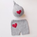 Conjunto de bebé com chapéu e calções 2