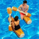 Conjunto de brinquedos insufláveis para piscina 4 pcs Jogo de natação insuflável para piscina Jogo de gladiadores insuflável 3