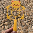 Conjunto de brinquedos para soprar bolhas de sabão 6 peças com várias formas para diversão infantil ao ar livre colorido 11