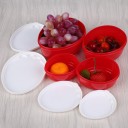 Conjunto de caixas de almoço morango 4 pcs 2
