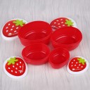 Conjunto de caixas de almoço morango 4 pcs 4