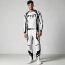 Conjunto de camisola de motocross de mangas longas e calças com fivela na cintura e riscas pretas nas laterais para moto de todo-o-terreno 3