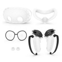 Conjunto de capas protetoras para Meta Quest 3S com capa para óculos e capa facial e capas para controladores com alça e tampas para joysticks 14