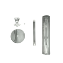 Conjunto de castiçais acrílicos 45 / 50 / 55 cm Aparência de cristal castiçais transparentes em suporte Castiçais decorativos para decoração de mesas 3