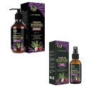 Conjunto de champô 100 ml e spray 30 ml para crescimento capilar Alecrim Cebola Menta Contra a queda de cabelo Nutrição capilar Reparação de danos 4