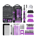 Conjunto de chaves de fenda multifuncionais 138 pcs Conjunto de chaves de fenda para reparações de eletrónica e telefones Conjunto profissional para reparação de telefones, PC e eletrónica Chave de fenda magnética 4