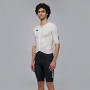 Conjunto de Ciclismo Masculino Camisola de Manga Curta e Calções Camisola em poliéster e spandex Calções em poliamida e spandex Branco 3