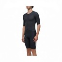 Conjunto de ciclismo para hombre Camiseta de manga corta y pantalones cortos Camiseta de poliéster y spandex Pantalones cortos de poliamida 5