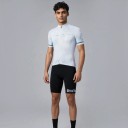 Conjunto de ciclismo para hombre Camiseta de manga corta y pantalones cortos con tirantes y almohadilla 90 % poliéster y 10 % Lycra Camiseta 3