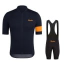 Conjunto de ciclismo para hombre – maillot de manga corta con cremallera y pantalones cortos con tirantes, poliéster y elastano 5