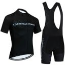 Conjunto de ciclismo para hombre – maillot de manga corta y pantalones cortos con tirantes, resistente al sudor 2