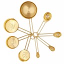 Conjunto de colheres medidoras em aço inoxidável 8 pcs 1