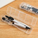 Conjunto de compasso com lapiseira e minas de substituição em estojo Compasso escolar para desenho com minas de substituição e estojo transparente 12 x 2,5 cm 2