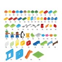 Conjunto de construção casa de brincar 160 pcs 3
