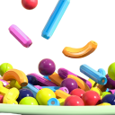 Conjunto de construção magnética com caixa 33 pcs 4