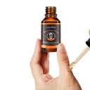 Conjunto de crescimento de barbas 5 em 1 para homens Óleo essencial Cera hidratante Pente e escova de bambu Tesouras de estilização Cuidados com o bigode e a barba 5