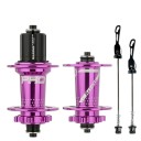 Conjunto de cubos para bicicleta 36 furos rápido 100x9 mm 135x10 mm para MTB montagem de rodas cubo dianteiro e traseiro 3