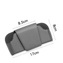 Conjunto de dois suportes para óculos, cartões e bilhetes de carro com ventosa rotativa a 360 graus em plástico ABS e PVC resistente na cor preta 5