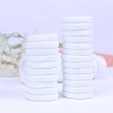 Conjunto de elásticos brancos para cabelo - 20 unid 1
