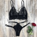 Conjunto de encaje para mujer - sujetador y braguita P736 2