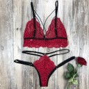 Conjunto de encaje para mujer - sujetador y braguita P736 3