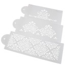 Conjunto de estênceis decorativos com ornamento 3 pcs 3