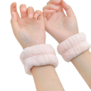 Conjunto de faixa de cabelo feminina com pulseiras anti-gotejamento de água Pulseiras absorventes para os pulsos com faixa de cabelo Elásticos para os pulsos que absorvem água com faixa de cabelo antiqueda de cabelo no rosto 2