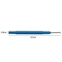 Conjunto de ferramentas para remoção de ponteiros de relógio 2 pcs com disco de proteção Bergeon 6938 ferramentas precisas 9,5x0,6 cm cabo em alumínio 2