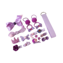 Conjunto de ganchos e elásticos para cabelo infantil 18 pcs 4
