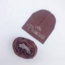 Conjunto de gorro y bufanda de princesa para niña 6