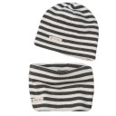 Conjunto de gorro y bufanda de rayas para niños 3