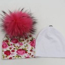 Conjunto de gorros de algodão para crianças - 2 unidades J3422 18