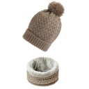 Conjunto de inverno de senhora gorro e gola 8
