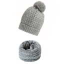 Conjunto de inverno de senhora gorro e gola 7