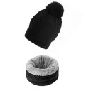 Conjunto de inverno de senhora gorro e gola 3