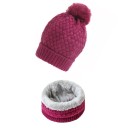 Conjunto de inverno de senhora gorro e gola 11