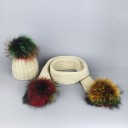 Conjunto de inverno feminino com gorro e cachecol 6