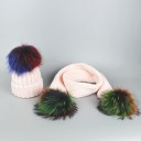 Conjunto de inverno feminino com gorro e cachecol 7