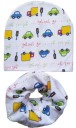 Conjunto de inverno para crianças com chapéu e cachecol J578 2