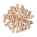 Conjunto de letras coloridas para scrabble 100 pcs 2