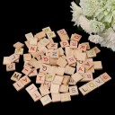 Conjunto de letras coloridas para scrabble 100 pcs 4
