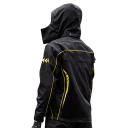 Conjunto de lluvia para motocicleta unisex chaqueta y pantalones ultraligeros de poliéster TPU de 3 capas con capucha elementos reflectantes 3