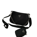 Conjunto de mala de nylon para senhora 26 x 8 x 17 cm com estojo 14 x 3 x 9 cm Mala leve e prática para uso diário 1