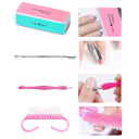 Conjunto de Manicure com Lâmpada LED Broca para Unhas Ferramentas de Cuidado das Unhas Lima para Unhas Bloco de Polimento Ferramentas de Trabalho 5