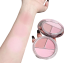 Conjunto de maquilhagem em oferta Bear Family com brilhos labiais em forma de ursinho, palete de sombras, blush, pó e colar, rosa, presente para mulheres 5